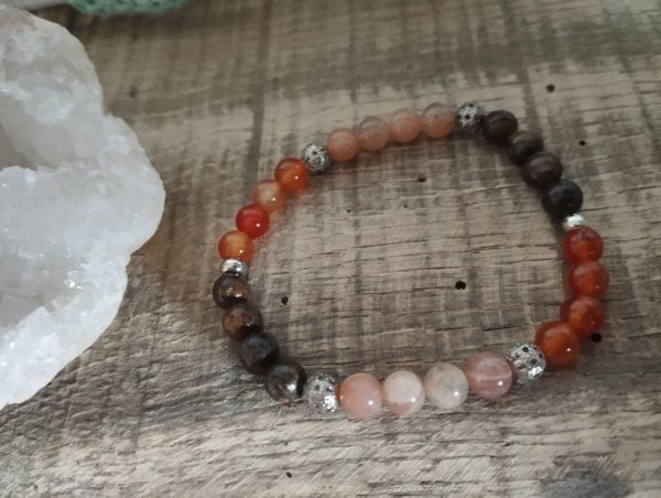 Bracelet femme "Chakra sacré"