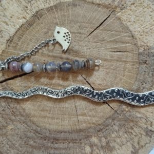 Marque-page en Agate de Botswana