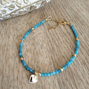 Bracelet de cheville en apatite