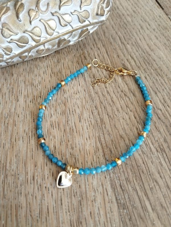 Bracelet de cheville en apatite