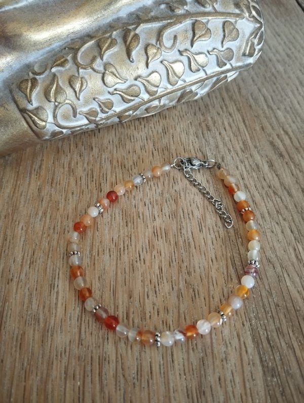 Bracelet de cheville cornaline
