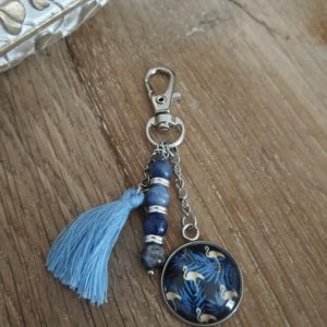 Porte-clé en Sodalite