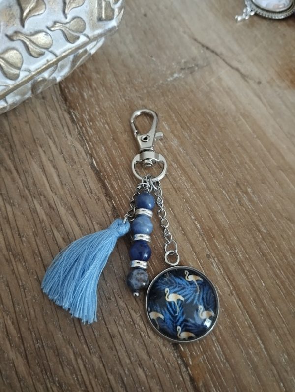 Porte-clé en Sodalite