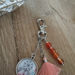 Porte-clé en Cornaline