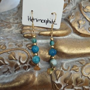 Boucles d'oreille en hémimorphite