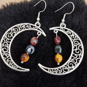 Boucles d'oreille 3 oeils