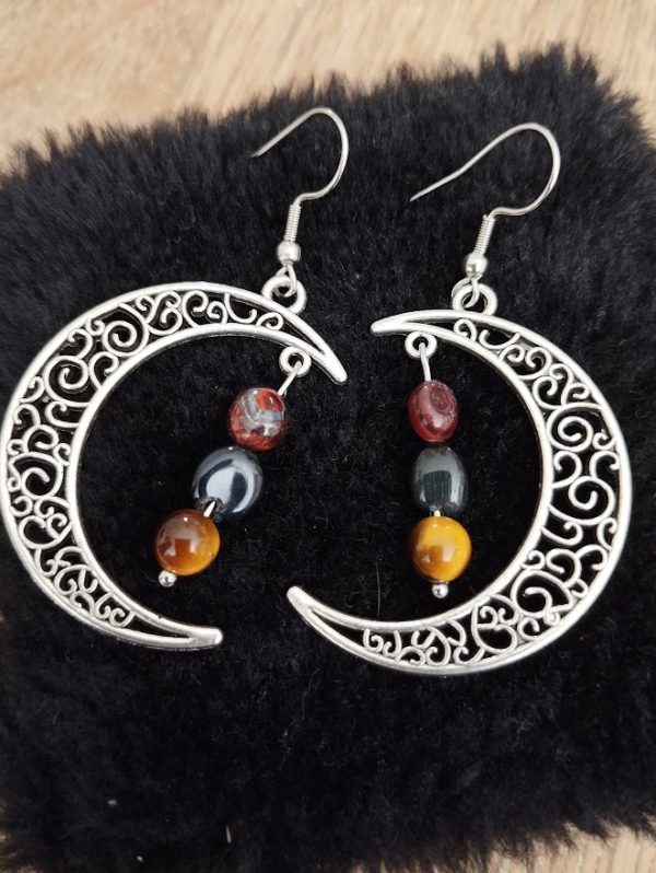 Boucles d'oreille 3 oeils